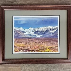 "Gulkana Glacier" By Ed Boudreau Framed Alaskan Landscape Photo